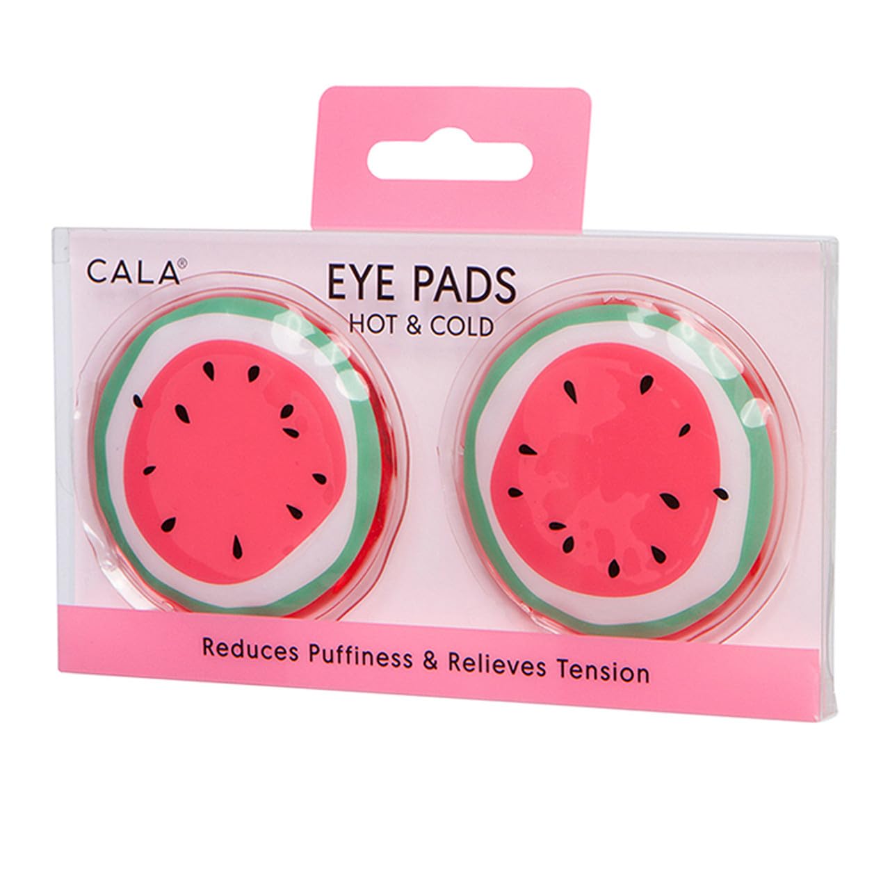 Cala Hot and Cold Eye Pads - Soothing, Revitalizing, Puffiness, Refresh, Relieves Stress, Relax, Relieves Puffiness and Tension, Watermelon (69163)